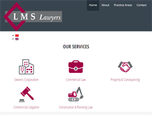Tablet Screenshot of lmslawyers.com.au